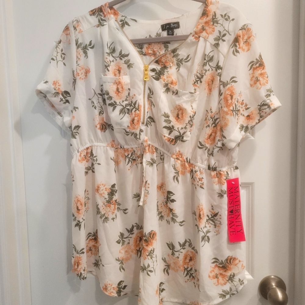 Floral maternity shirt XL